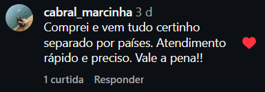 Comentário Instagram